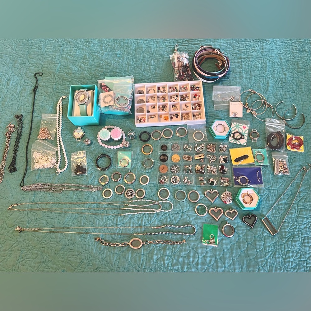 Huge lot of Origami Owl jewelry